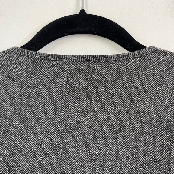 Kim Bernardin Paris Wool Tweed Top Women's XL Lagenlook Drape Front - Picture 4 of 7